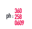 Call us on: 360 258-0609